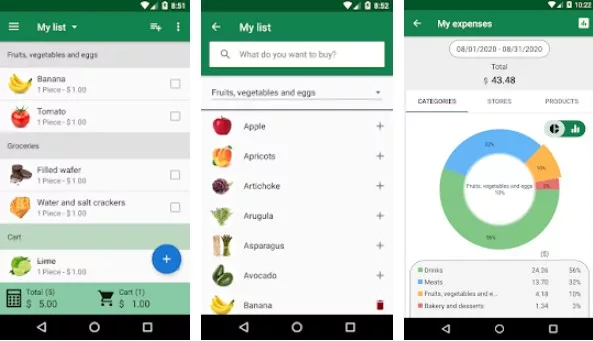 Gameplay screenshot from shopping list softlist for Android