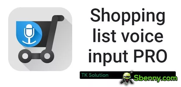  Shopping list voice input PRO APK