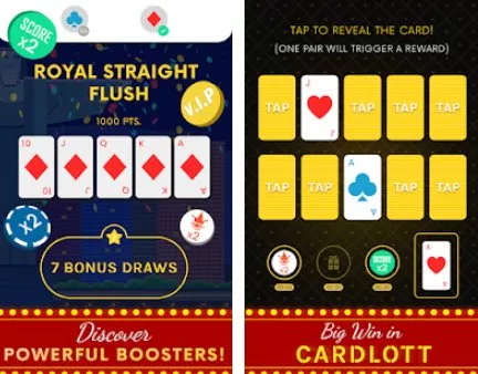 Gameplay screenshot from shuffle card puzzle offline game for Android