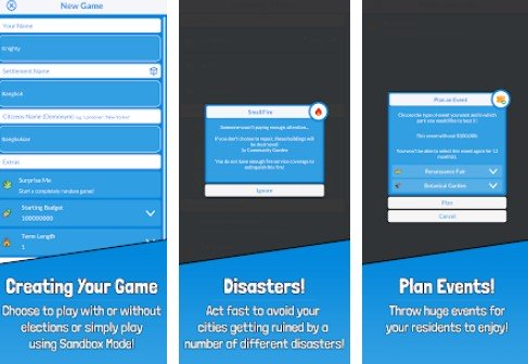 Gameplay screenshot from simmayor mayor simulator for Android