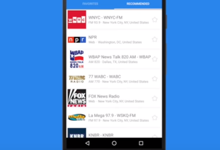 Gameplay screenshot from simple radio free live fm am for Android