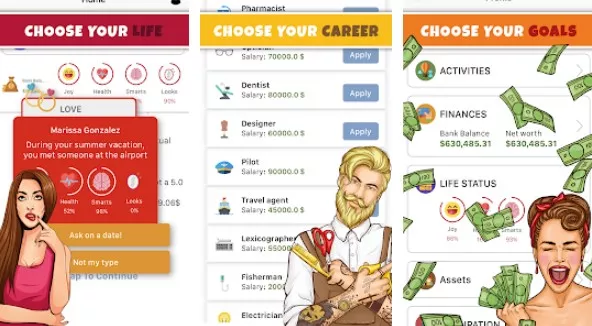 Gameplay screenshot from simulife life simulator games for Android