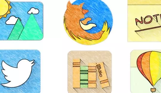 Gameplay screenshot from sketchy icon pack for Android