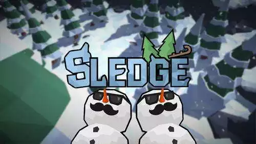 sledge snow mountain slide