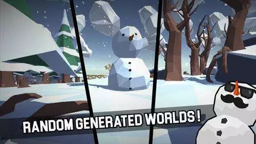 Gameplay screenshot from sledge snow mountain slide for Android