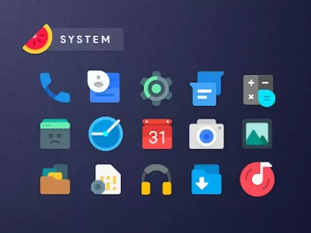 Gameplay screenshot from sliced icon pack for Android