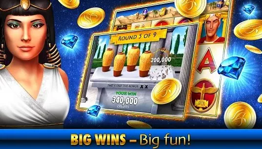 Gameplay screenshot from slots pharaoh s fire for Android