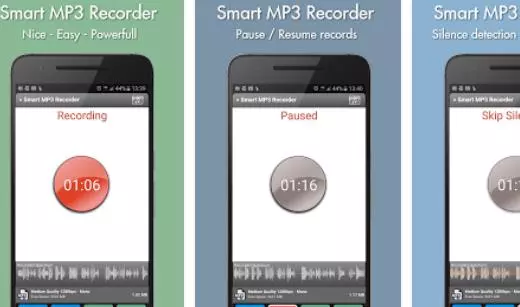 Gameplay screenshot from smart mp3 recorder for Android