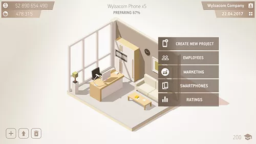 Gameplay screenshot from smartphone tycoon for Android