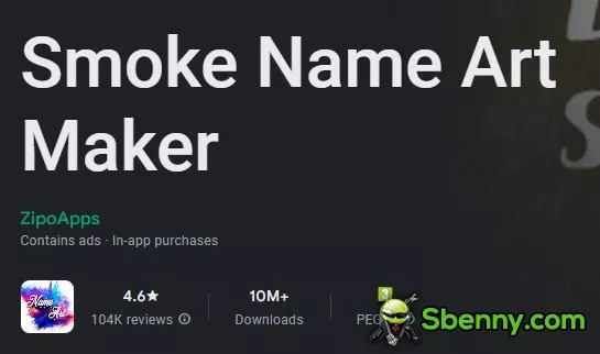 smoke name art maker