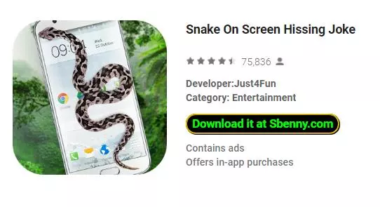 snake on screen hissing joke