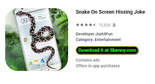 snake on screen hissing joke
