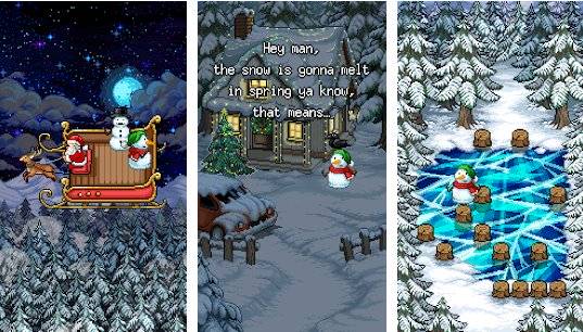 Gameplay screenshot from snowman story for Android