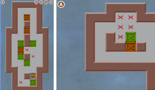 Gameplay screenshot from sokoban collection for Android