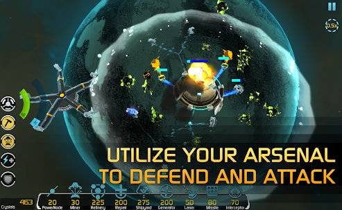 Gameplay screenshot from solar siege for Android