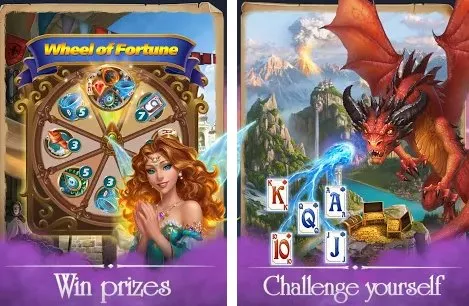 Gameplay screenshot from solitaire magic story offline cards adventure for Android
