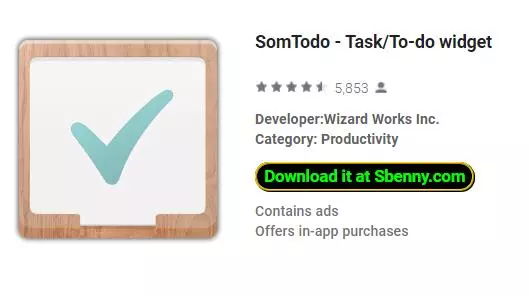 somtodo task to do widget