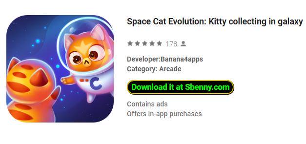  Space Cat Evolution: Kitty collecting in galaxy