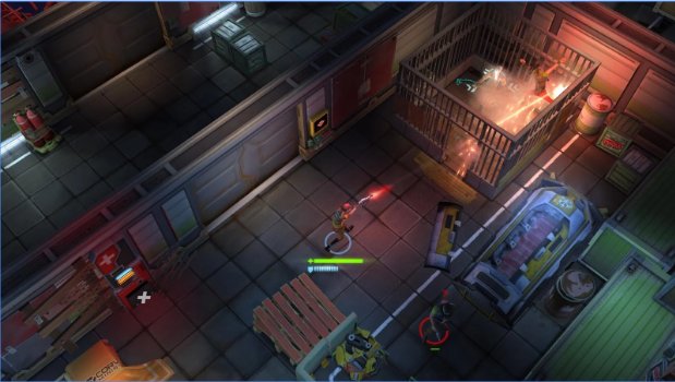 Gameplay screenshot from space marshals 2 unreleased for Android
