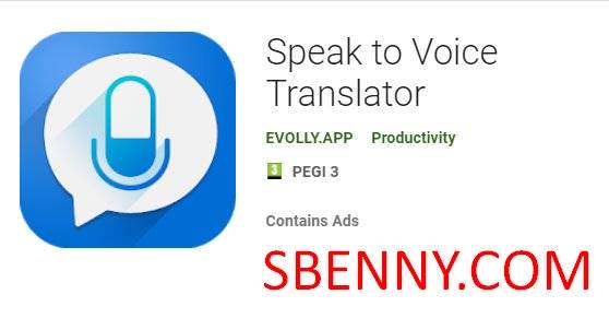  Speak to Voice Translator