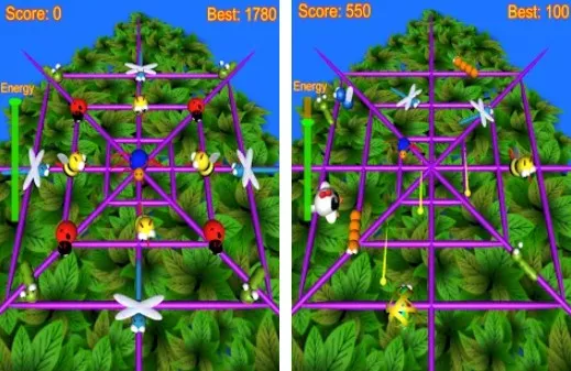 Gameplay screenshot from spider attack pro for Android