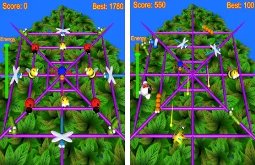 Gameplay screenshot from spider attack pro for Android