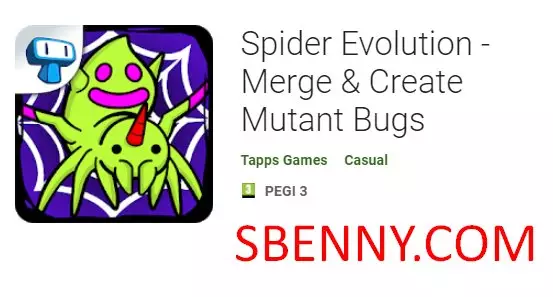  Spider Evolution - Merge & Create Mutant Bugs