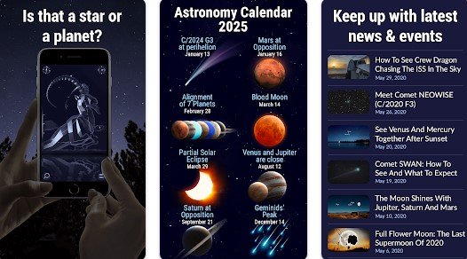 Gameplay screenshot from star walk 2 ads plus sky map view for Android