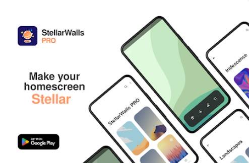 Gameplay screenshot from stellarwalls pro wallpapers for Android