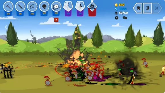 Gameplay screenshot from stick war 3 for Android