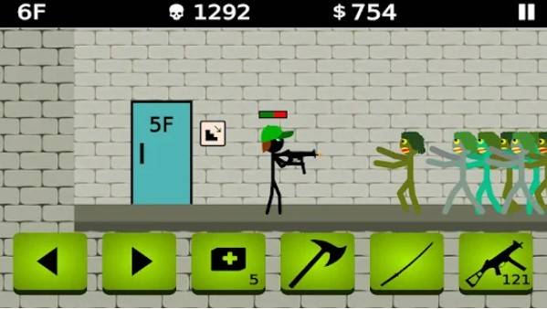 Gameplay screenshot from stickman and shotgun 3 for Android