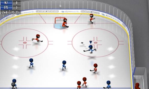 Gameplay screenshot from stickman ice hockey for Android