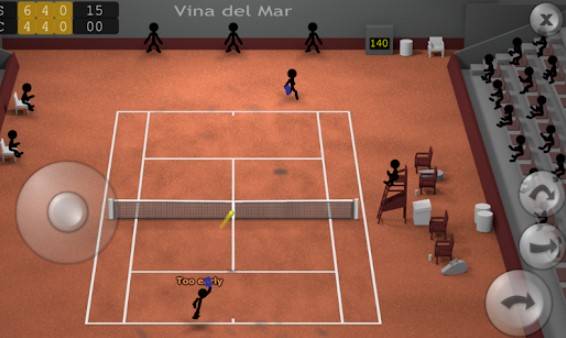 Gameplay screenshot from stickman tennis for Android