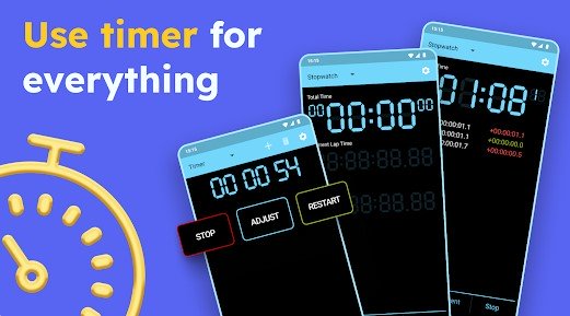 Gameplay screenshot from stopwatch and timer for Android
