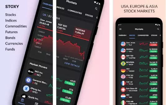 Gameplay screenshot from stoxy pro Stock market finance investment news for Android