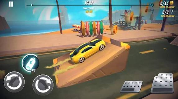 Gameplay screenshot from stunt car extreme for Android