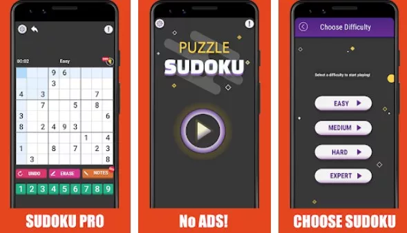 Gameplay screenshot from sudoku pro for Android