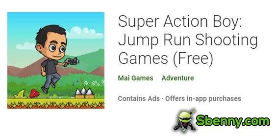 super action boy jump run shooting games