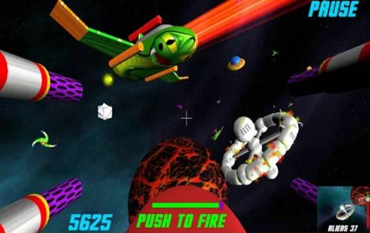 Gameplay screenshot from super space laser pro for Android