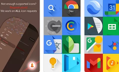 Gameplay screenshot from supernova icon pack for Android