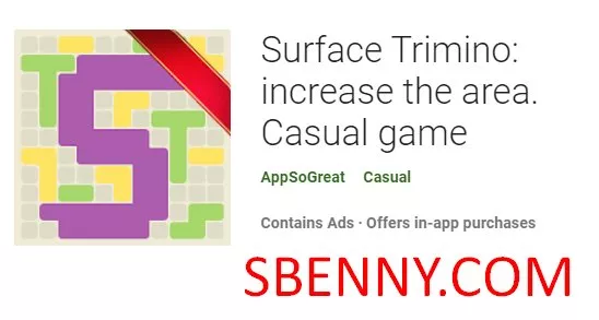  Surface Trimino: increase the area. Casual game APK