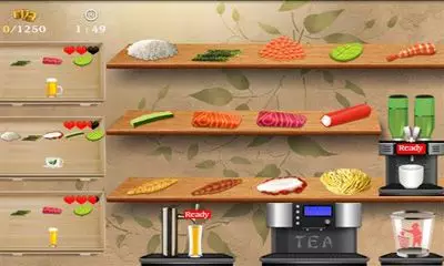 Gameplay screenshot from sushi bar for Android