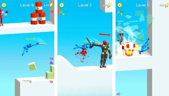Gameplay screenshot from sword master ragdoll fight 3d for Android