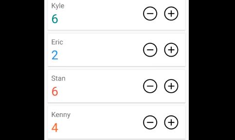 Gameplay screenshot from tally counter for Android