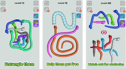 tangled snakes MOD APK