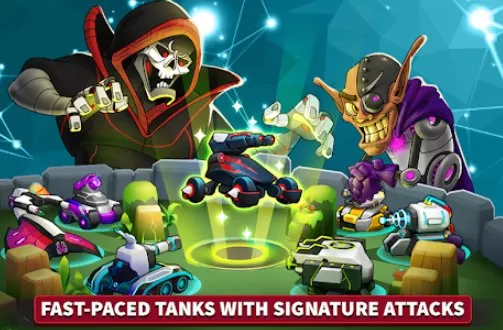 Gameplay screenshot from tank raid online premium 3v3 battles for Android