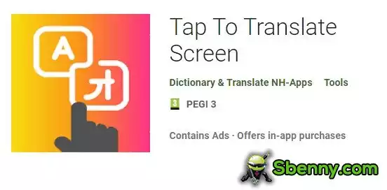 tap to translate screen