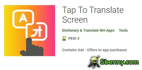 tap to translate screen