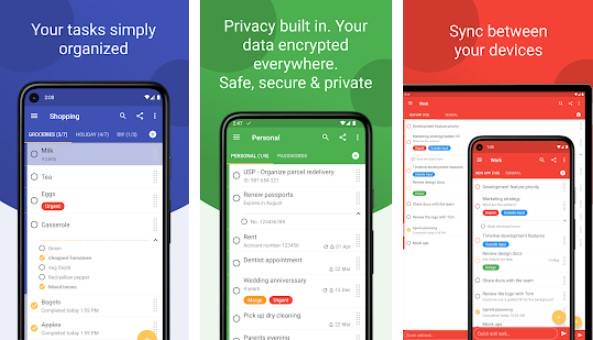Gameplay screenshot from tasks to do list and ttasks for Android
