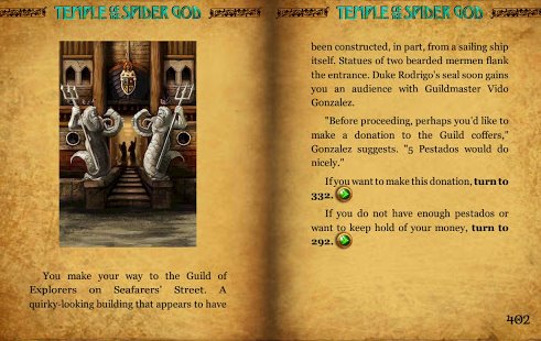 Gameplay screenshot from temple of the spider god for Android